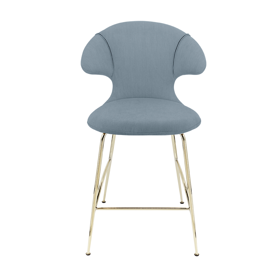 UMAGE Time Flies Counter Stool, Brass Legs - Bright Skies