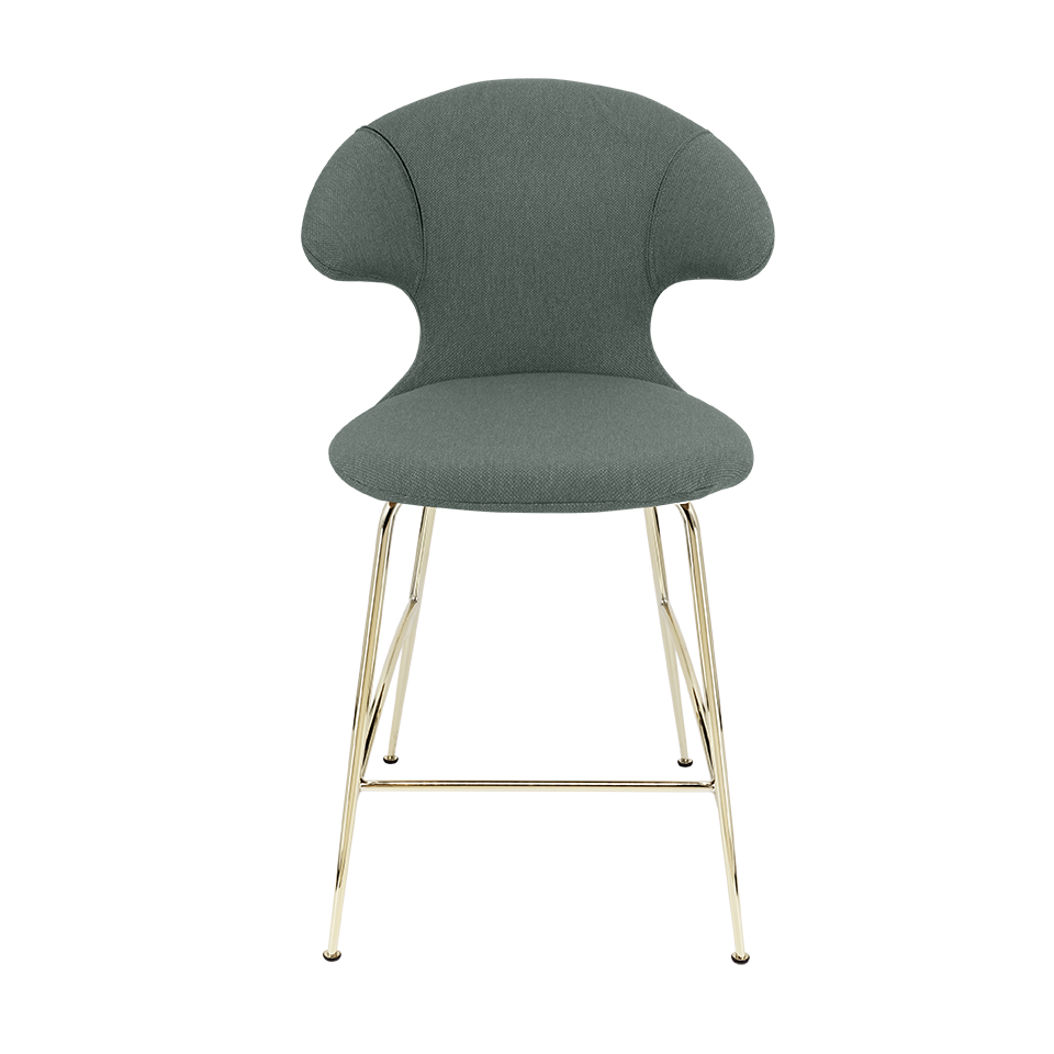 UMAGE Time Flies Counter Stool, Brass Legs - Morning Meadows