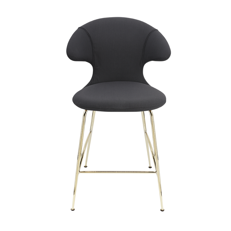 UMAGE Time Flies Counter Stool, Brass Legs - Shadow