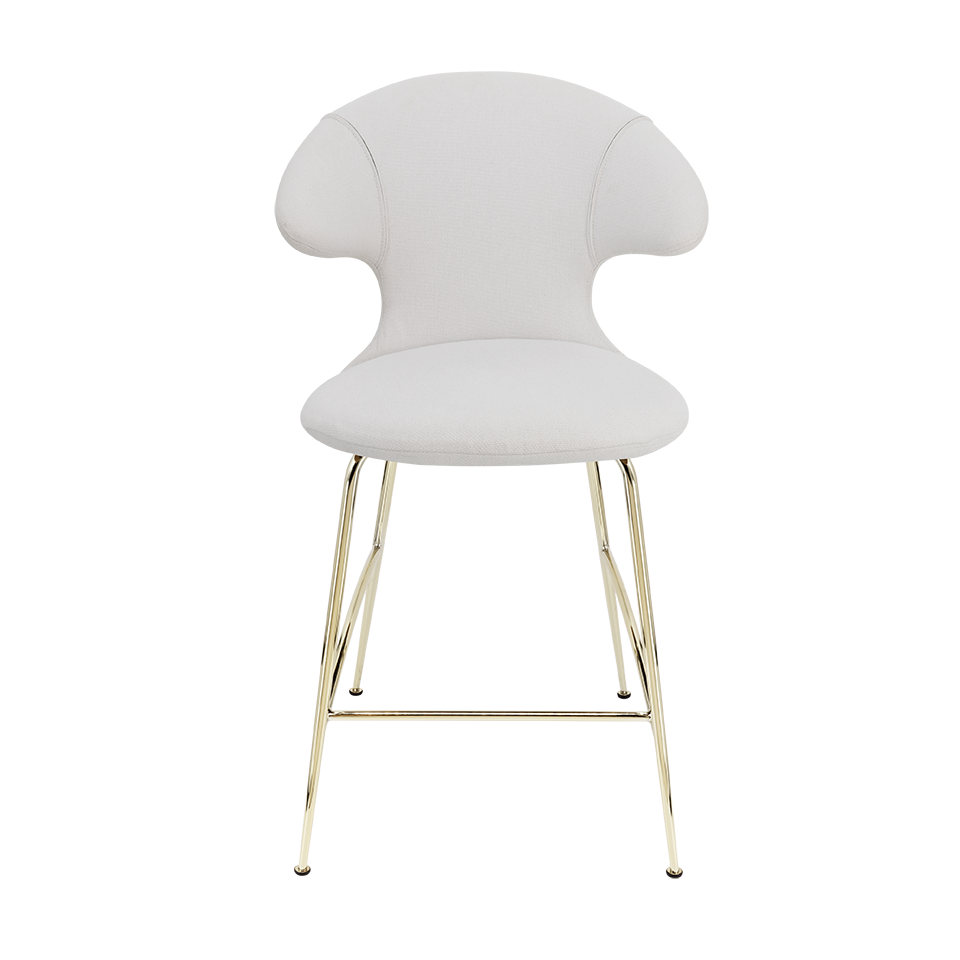 UMAGE Time Flies Counter Stool, Brass Legs - Sterling