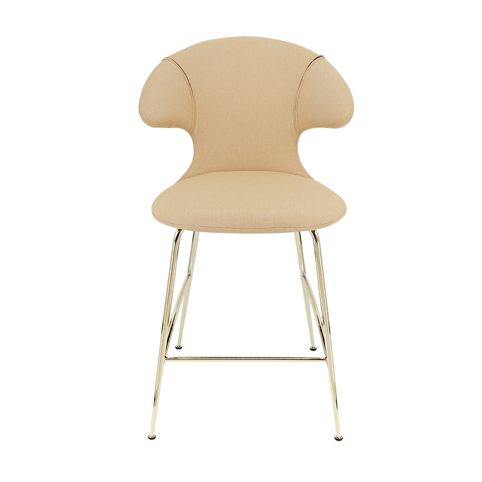UMAGE Time Flies Counter Stool, Brass Legs - Summer Shine