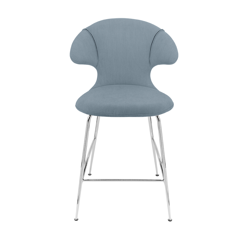 UMAGE Time Flies Counter Stool, Chrome Legs - Bright Skies