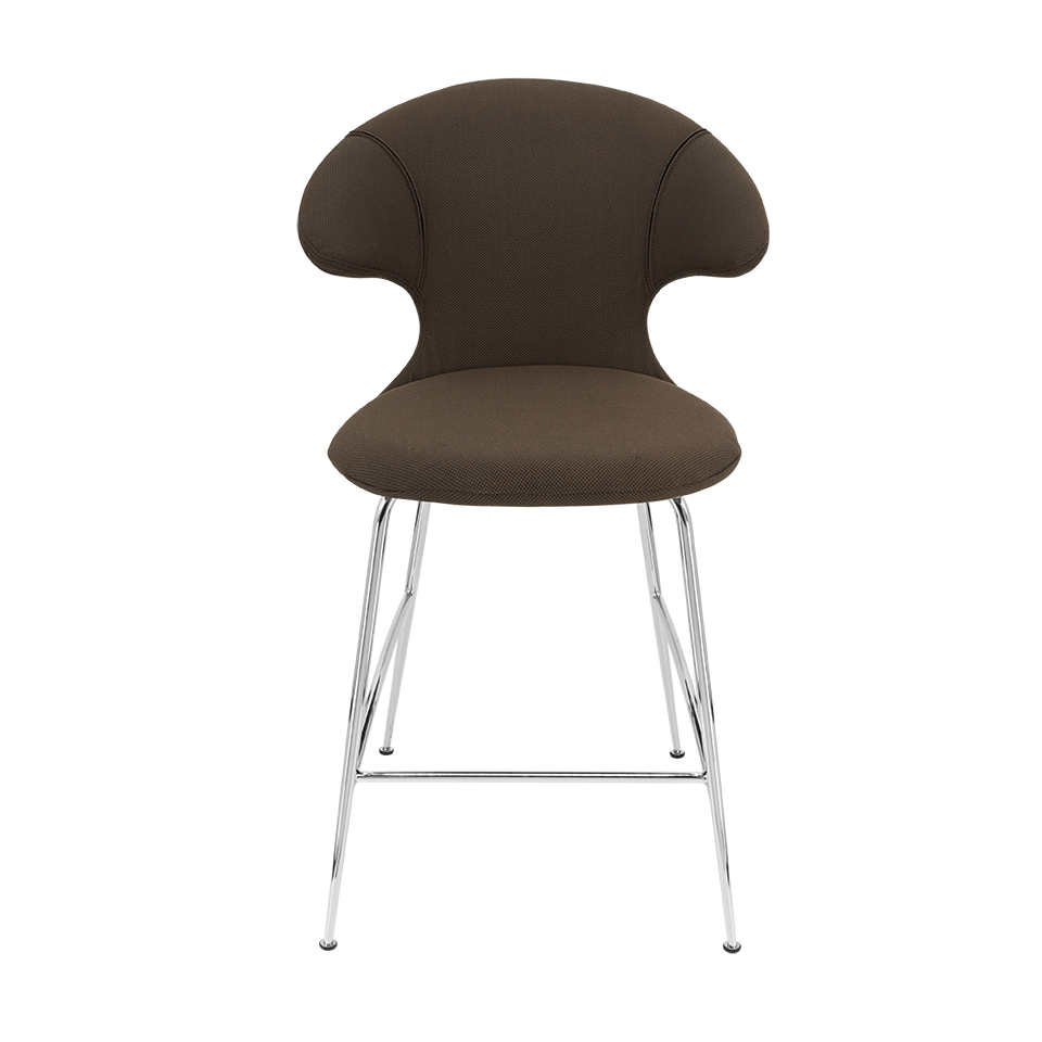 UMAGE Time Flies Counter Stool, Chrome Legs - Mocca