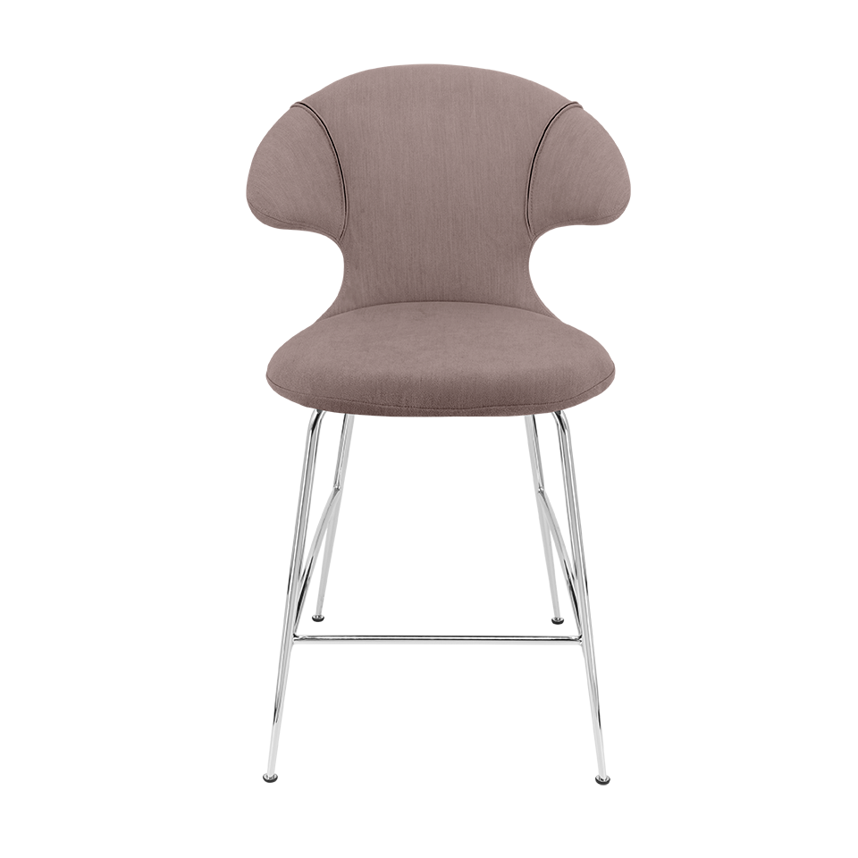 UMAGE Time Flies Counter Stool, Chrome Legs - Monrose