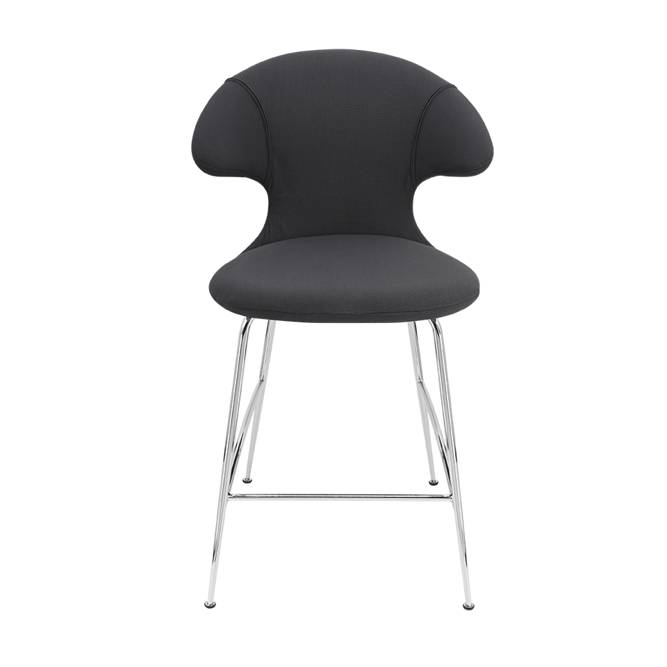 UMAGE Time Flies Counter Stool, Chrome Legs - Shadow