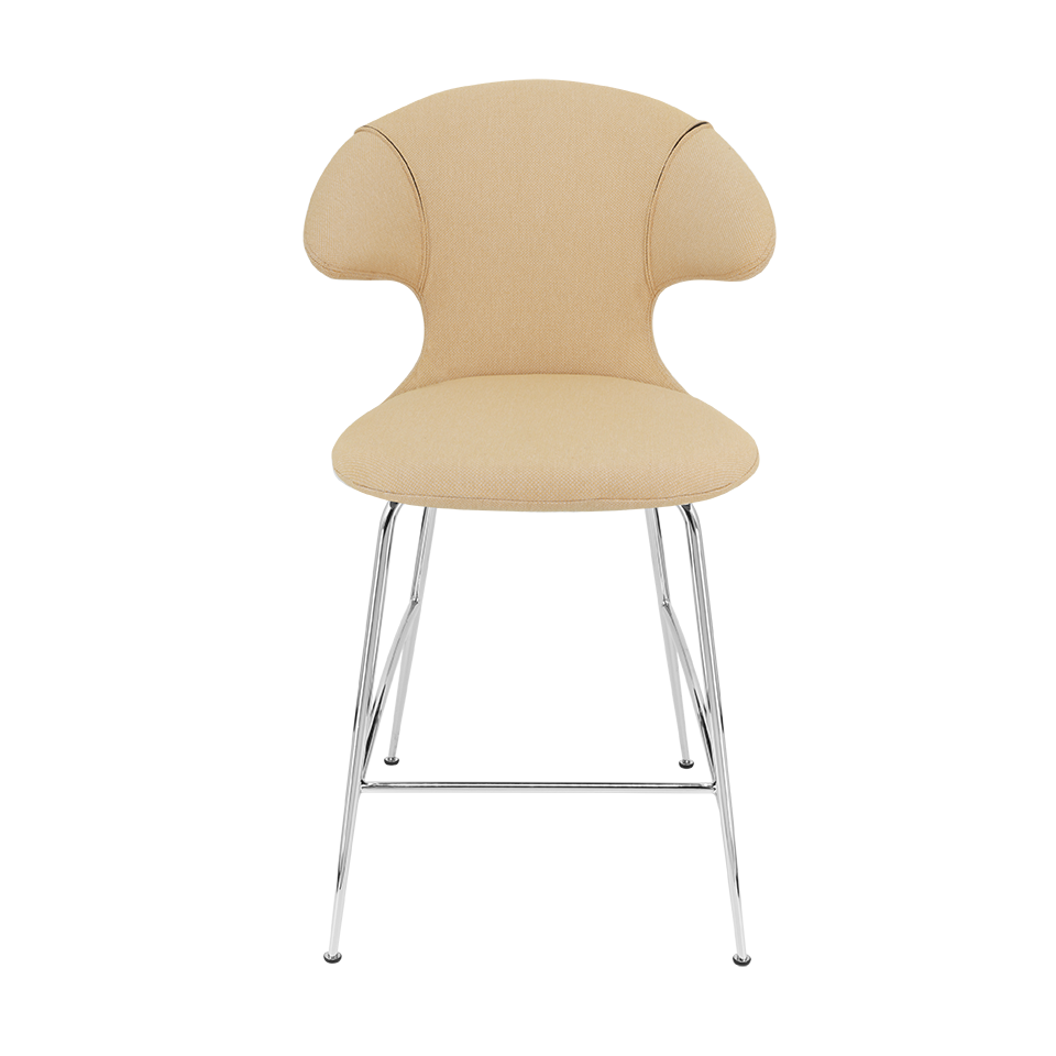 UMAGE Time Flies Counter Stool, Chrome Legs - Summer Shine
