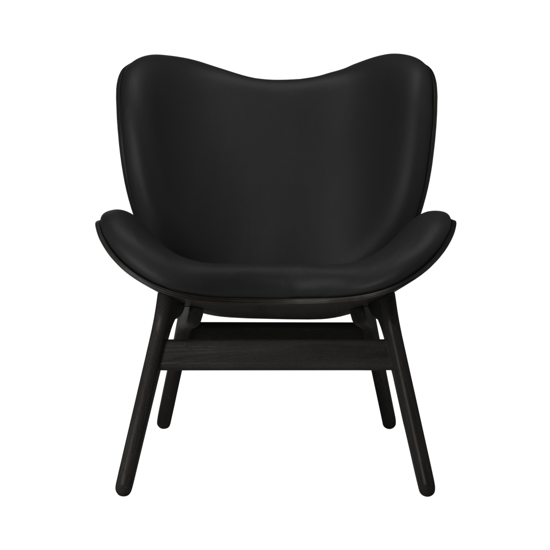 UMAGE A Conversation Piece Lounge Chair, Low, Black Oak - Black