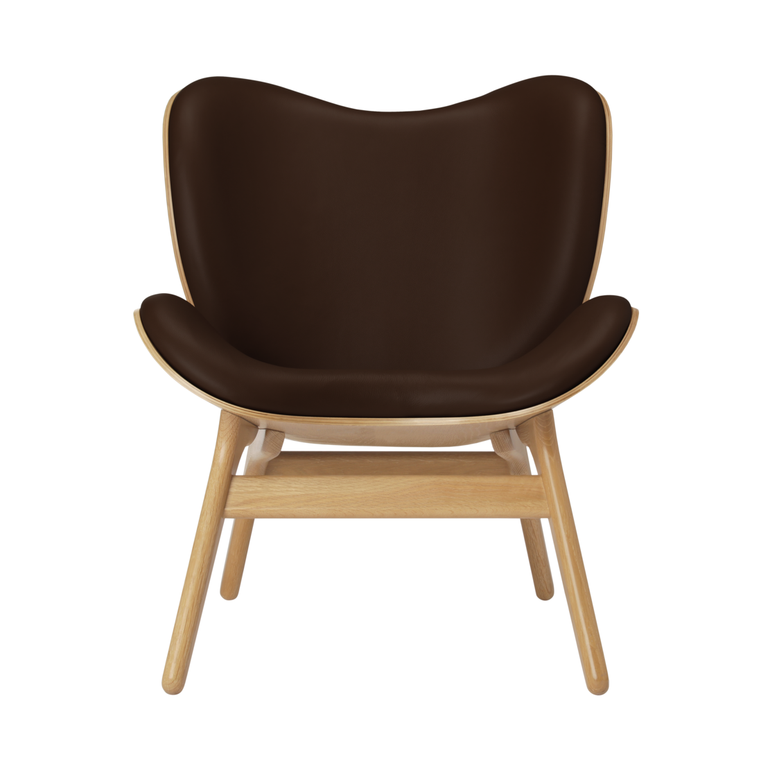 UMAGE A Conversation Piece Lounge Chair, Low, Oak - Brown