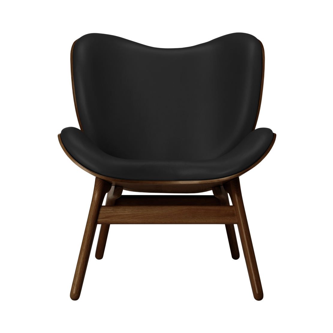 UMAGE A Conversation Piece Lounge Chair, Low, Dark Oak - Black