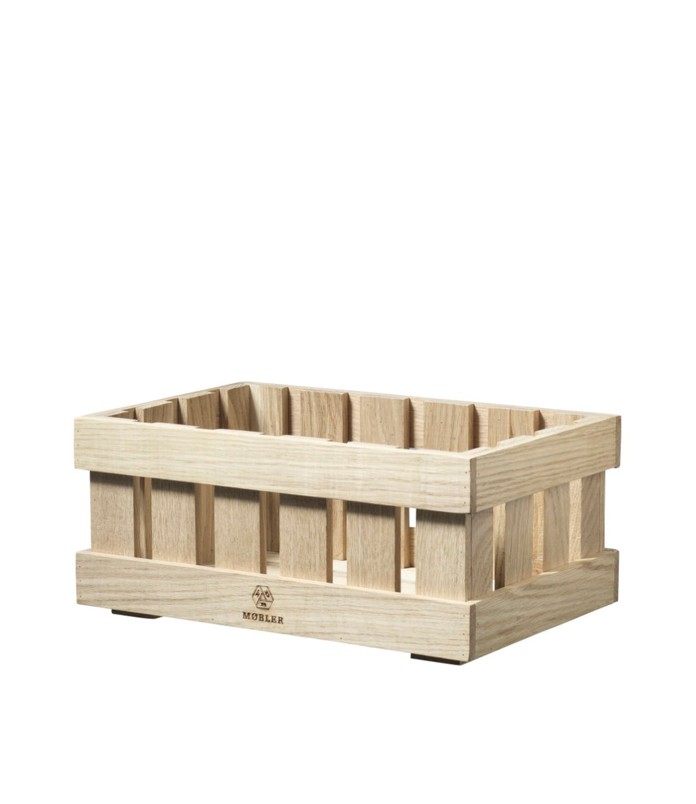FDB Møbler X1 - Æbletoft - Apple Box Oak Natural Untreated Size 2 (6 x 13.2 x 8.8 inches) by Monica Ritterband