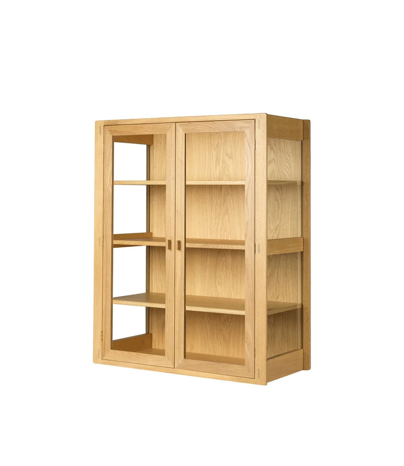 FDB Møbler A90 - Boderne Display Cabinet Oak Nature Lacquered 41.7 x 33.5 x 15.7 in by Rasmus Appel