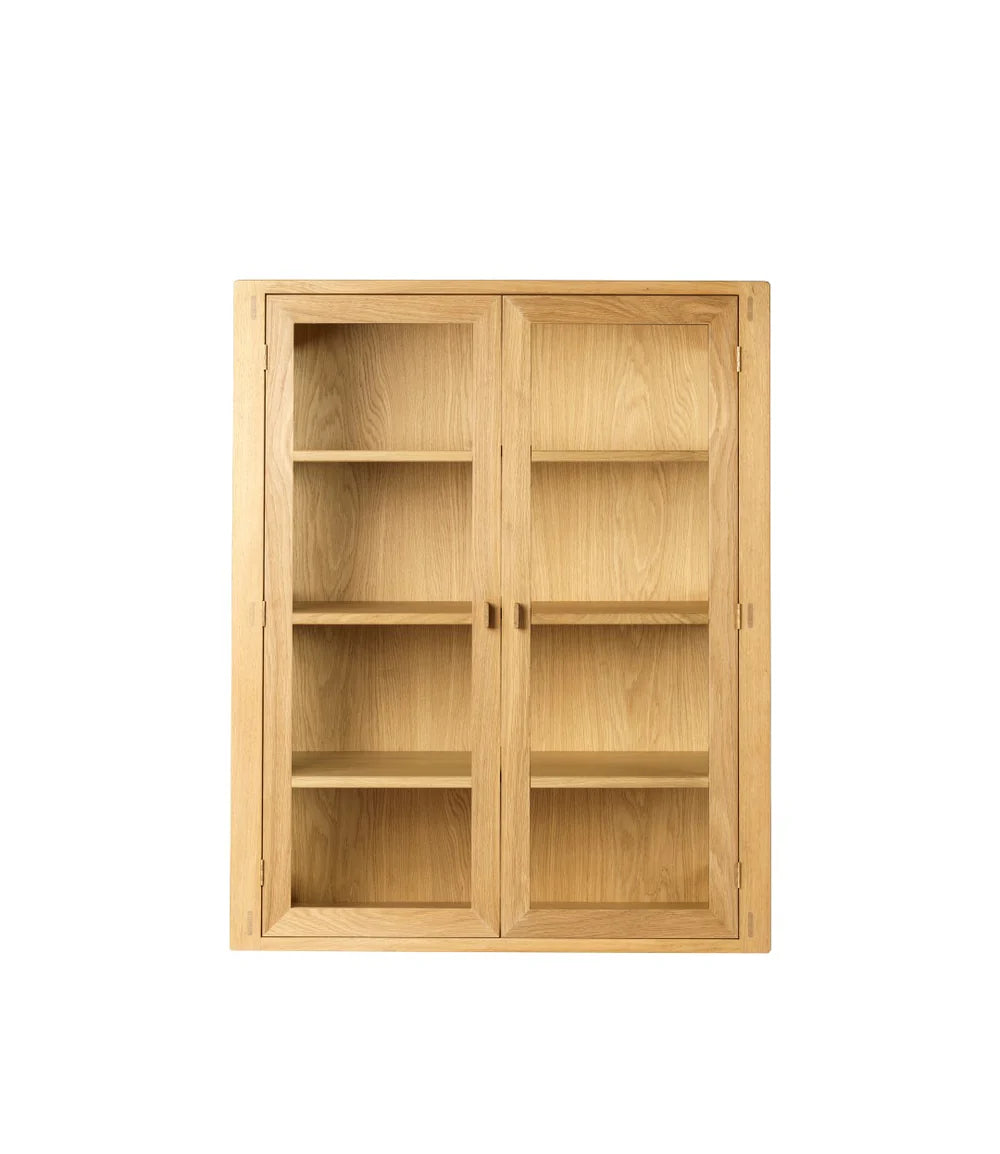 FDB Møbler A90 - Boderne Display Cabinet Oak Nature Lacquered 41.7 x 33.5 x 15.7 in by Rasmus Appel