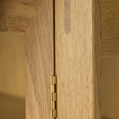 FDB Møbler A90 - Boderne Display Cabinet Oak Nature Lacquered 70.1 x 33.5 x 15.7 in by Rasmus Appel