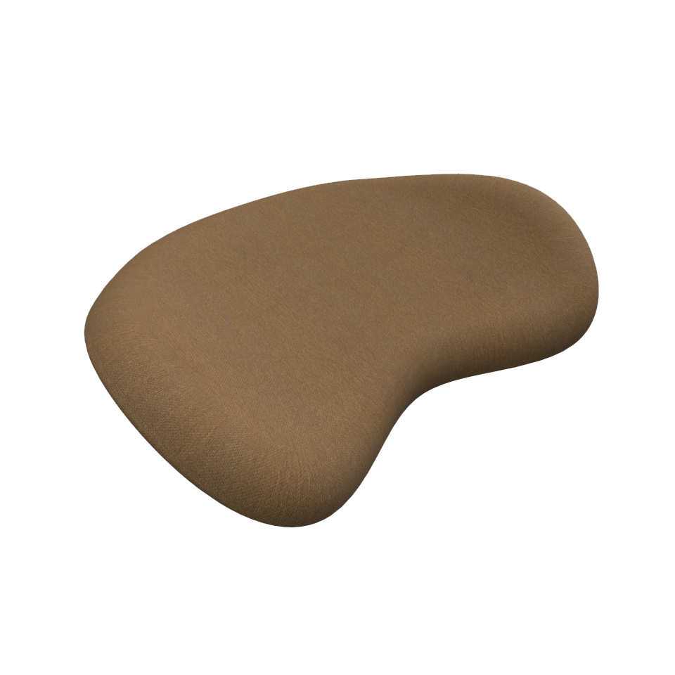 UMAGE A Conversation Piece Ottoman Horizons Upholstery - Sugar Brown