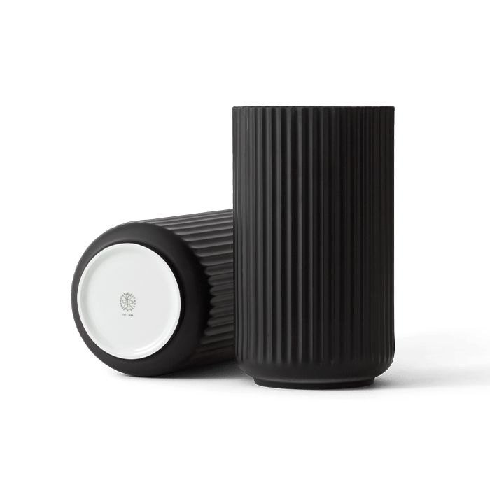 Lyngby Porcelæn Lyngby Vase - Black, H: 9.8
