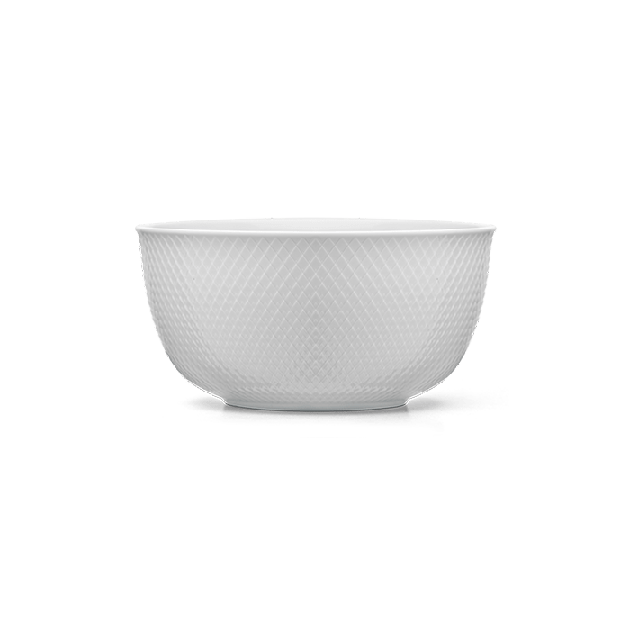 Lyngby Porcelain Rhombe Bowl - White, Ø: 6.9