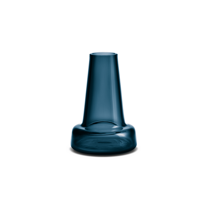 Holmegaard Flora - Vase, Dark Blue, H: 4.7