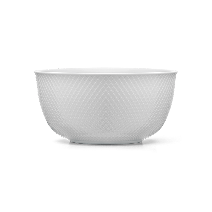 Lyngby Porcelain Rhombe Bowl - White, Ø: 8.7