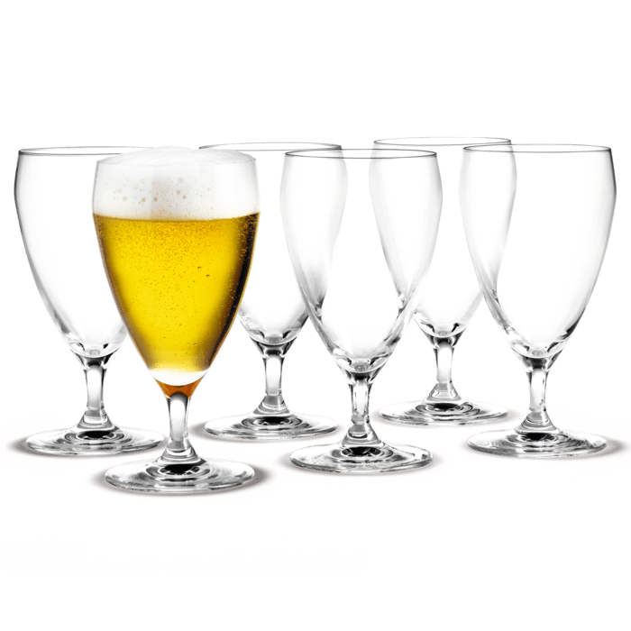 Holmegaard Perfection - Beer Glass, V: 14.9 oz, 6 Pcs.