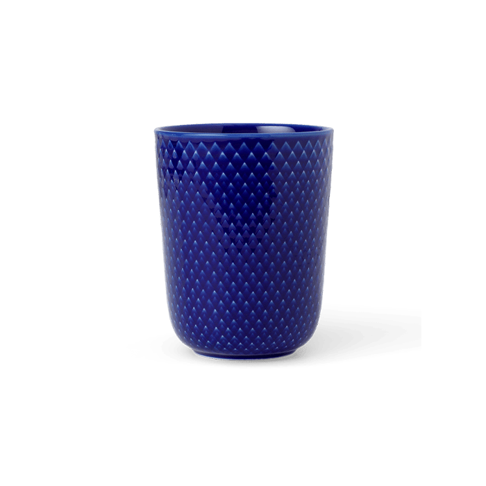 Lyngby Porcelæn Rhombe Color Mug - Mug, Dark Blue, V: 11.2 oz