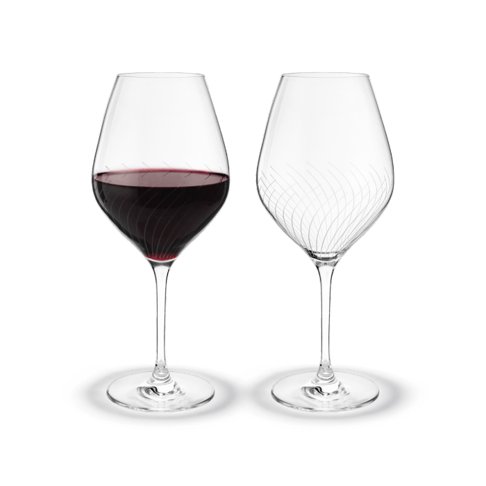 Holmegaard Cabernet Lines - Burgundy Glass