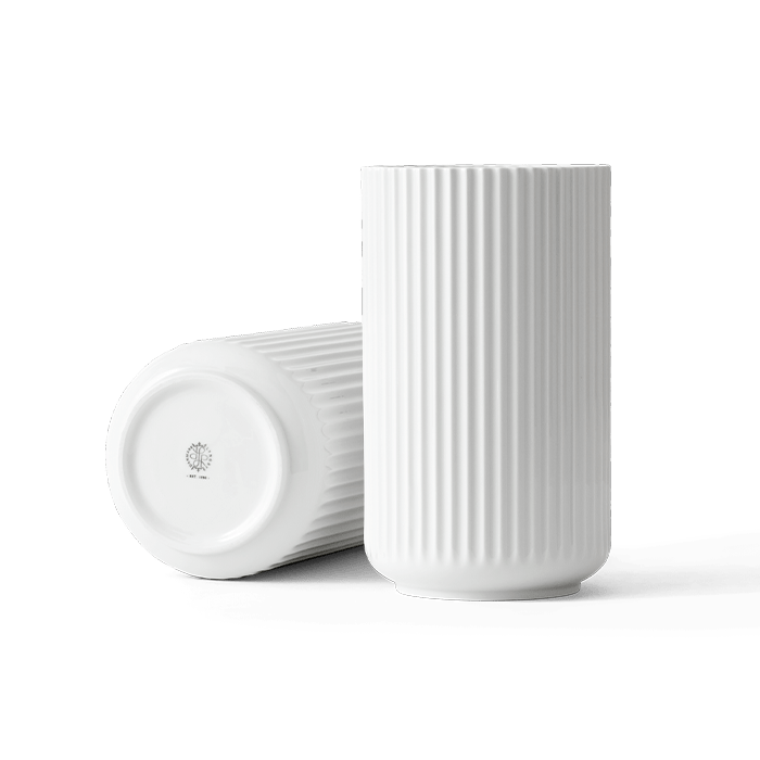 Lyngby Porcelain White Vases - White, H: 9.8