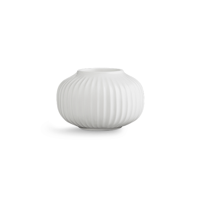 Kahler Hammershoi Candle and Tealight Holders - Tealight Holder, White, H: 2.6