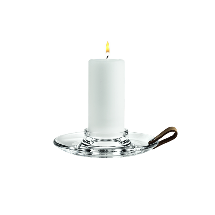 Holmegaard Design With Light Block Candle Holder, Clear