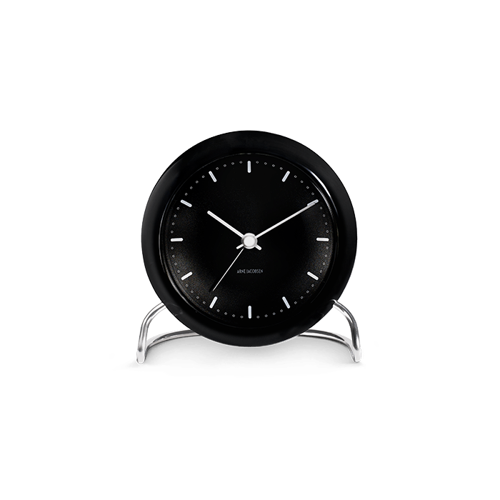 Arne Jacobsen City Hall Table Clock, Ø: 4.3