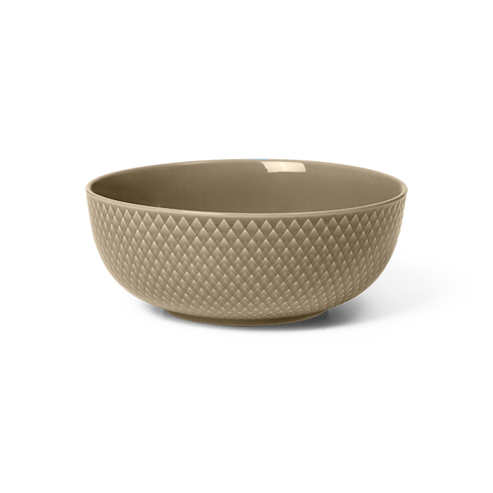 Lyngby Porcelæn Rhombe Earth Bowl - Clay, Ø: 6.1