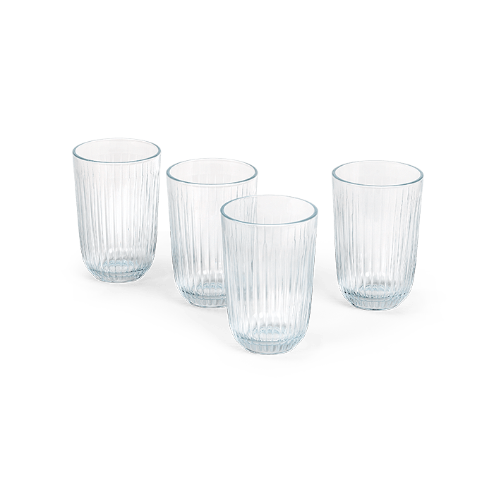 Kahler Hammershoi Glasses - Tumbler, Clear, V: 12.5 oz, 4 pcs.