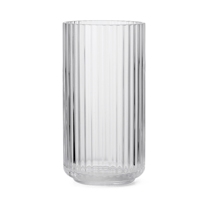 Lyngby Porcelain Glass Vases - Clear, H: 15.0
