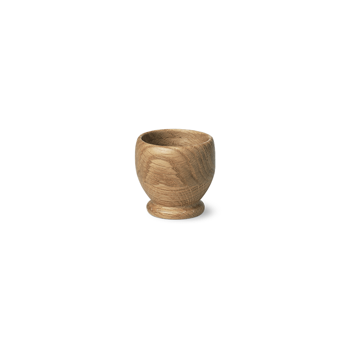 Kay Bojesen Menageri - Egg cup, Oak, Ø: 2.2
