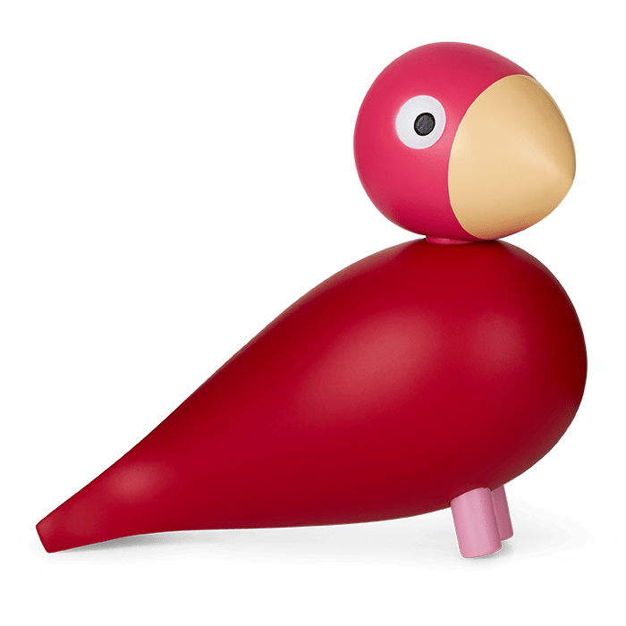 Kay Bojesen Lovebirds - Flora Year Bird, 2024, Pink, H: 4.9
