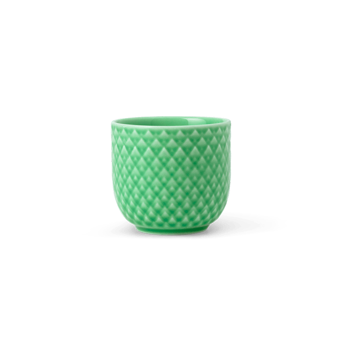 Lyngby Porcelæn Rhombe Color Serveware - Egg Cup, Green, H: 1.8