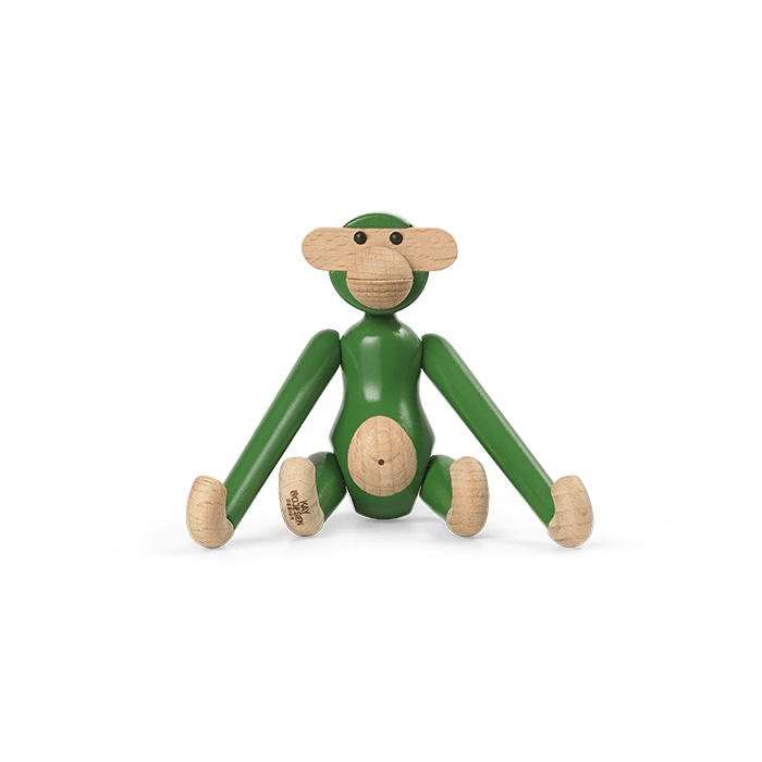 Kay Bojesen Vintage Monkeys - Green, H: 3.7