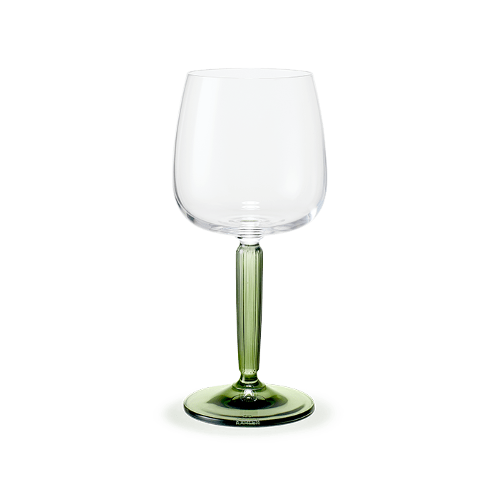 Kahler Hammershoi Glasses - White Wine, Green, V: 11.8 oz, 2 pcs.