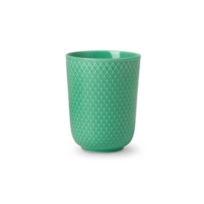 Lyngby Porcelæn Rhombe Color Mug - Mug, Green, V: 11.2 oz
