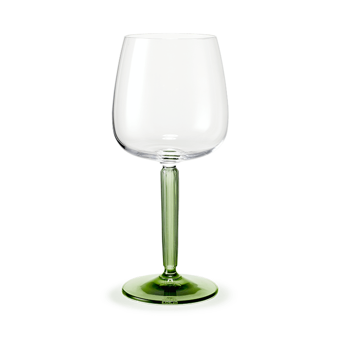 Kahler Hammershoi Glasses - Red Wine, Green, V: 16.6 oz, 2 pcs.