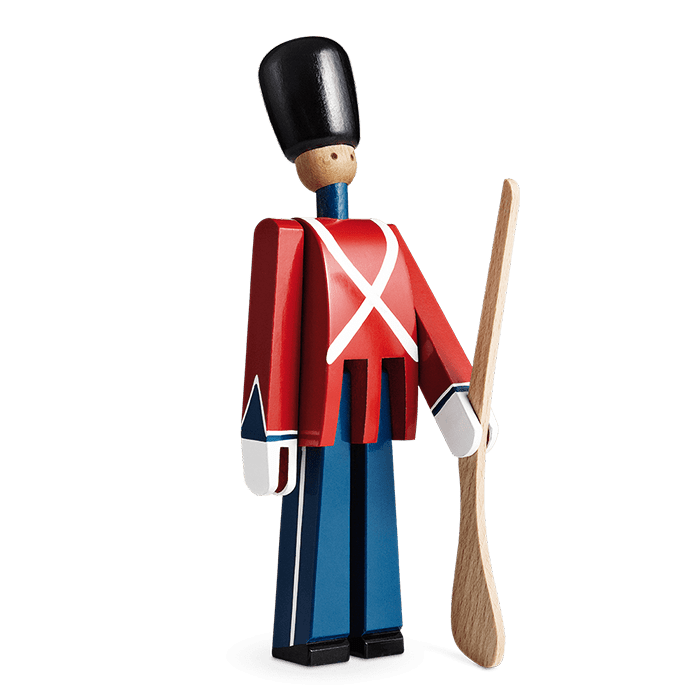 Kay Bojesen Guards - Guardsman With Gun, Red/Blue/White, H: 8.9