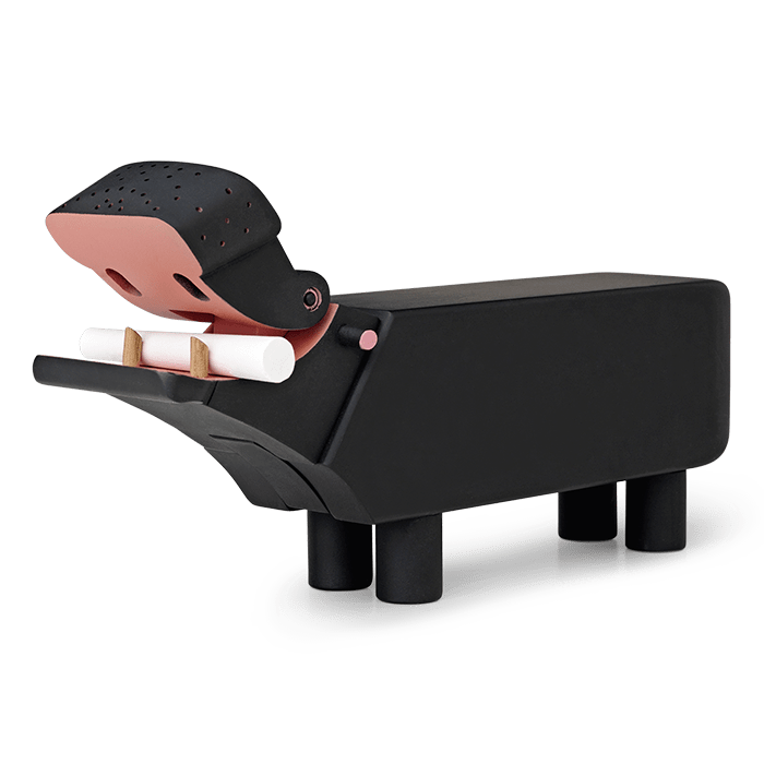 Kay Bojesen Hippos - Black, H: 4.9