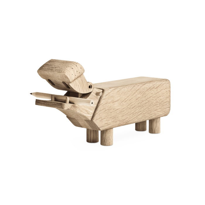 Kay Bojesen Hippos - Oak, H: 3.5