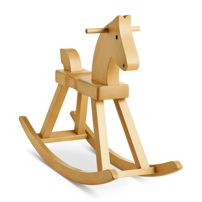Kay Bojesen Babies - Rocking Horse, Beech, H: 22.0