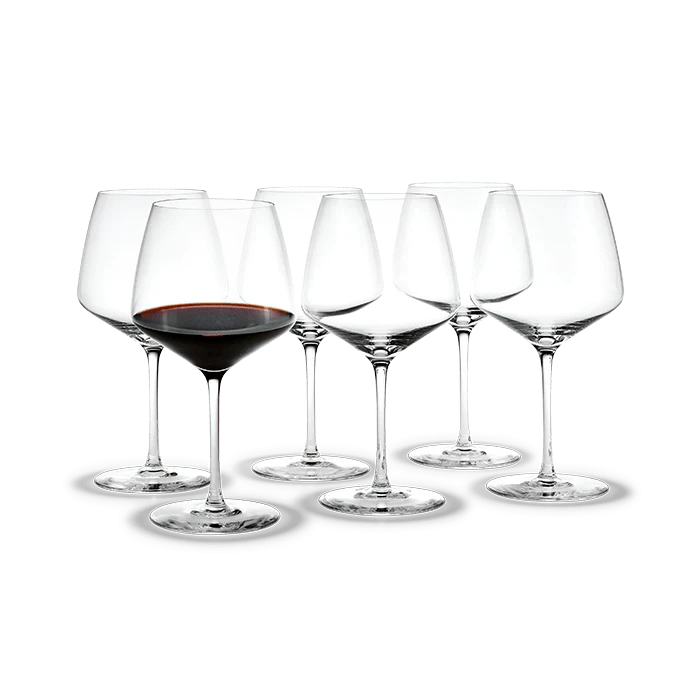 Holmegaard Perfection Sommelier Glass Clear 6 Pcs H 9.1in Dia 4.9in 30.4 oz