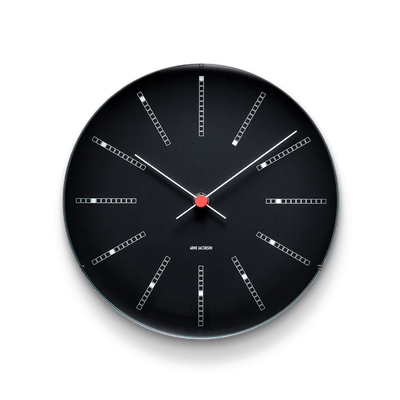 Arne Jacobsen Bankers Wall Clock, Large, Ø: 11.4