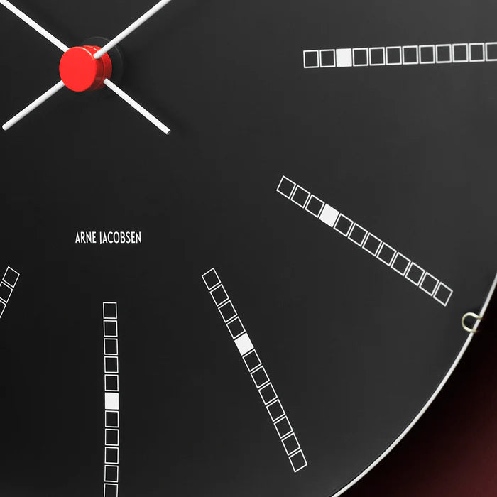 Arne Jacobsen Bankers Wall Clock, Large, Ø: 11.4
