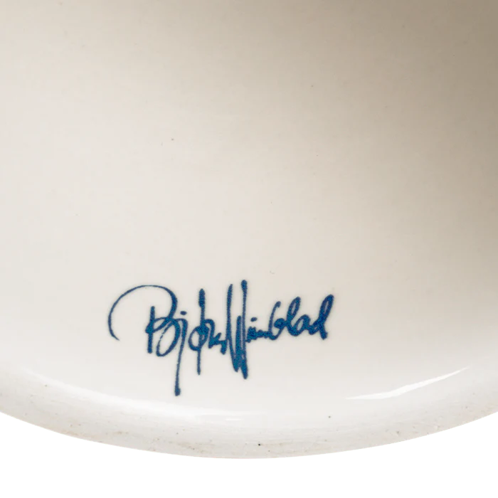 Bjørn Wiinblad Eva Bowl on Stand - Ø9.4" blue