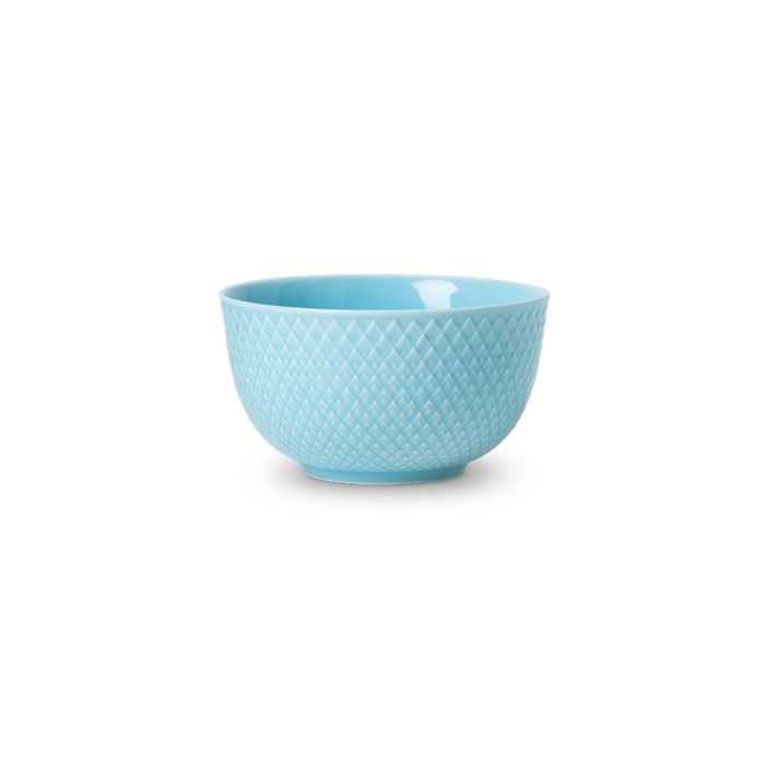 Lyngby Porcelain Rhombe Color Bowls - Turquoise, Ø: 4.3