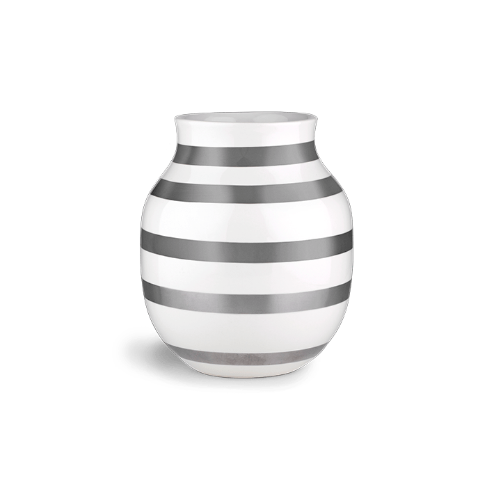 Kahler Omaggio Vases - Silver, H: 7.9