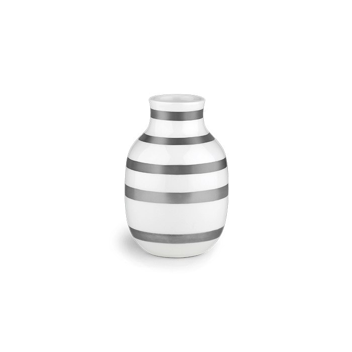 Kahler Omaggio Vases - Silver, H: 4.9